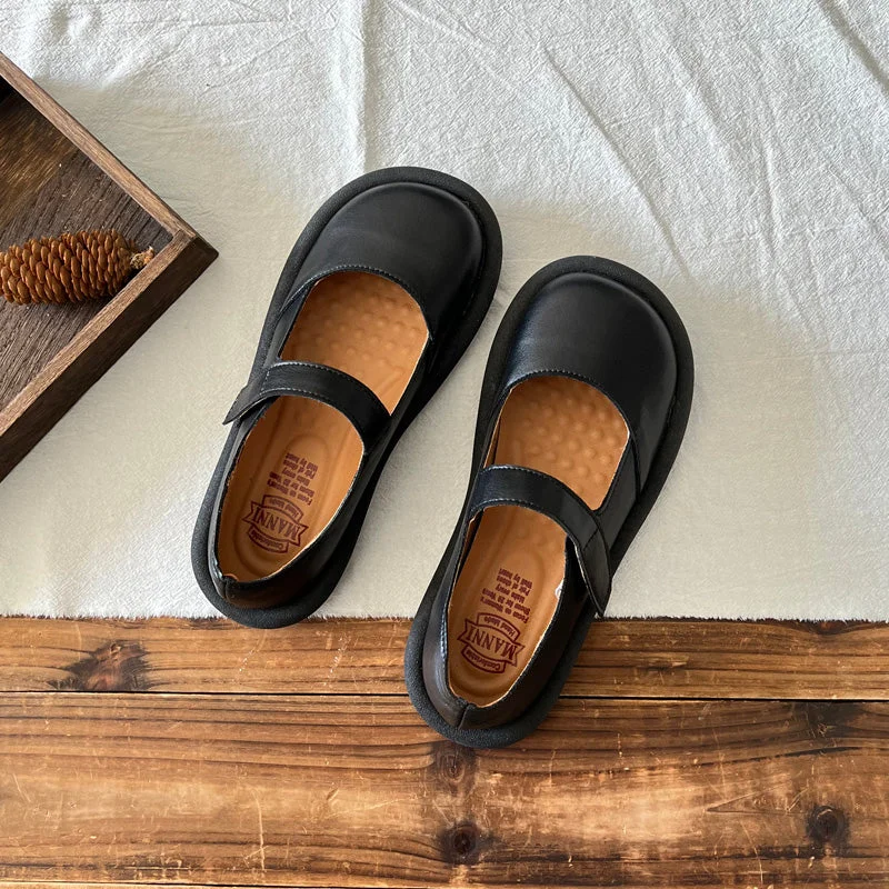 Women's Fur - Lined Loafers in Tan for a Cozy Winter OptionWomen Retro Leather Velcro Tape Flat Loafers Women's Fur - Lined Loafers in Tan for a Cozy Winter OptionWomen Retro Leather Velcro Tape Flat Loafers