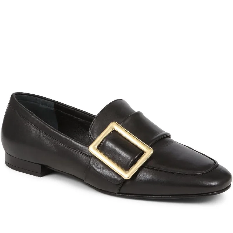 Women's Tassel - Trimmed Loafers with a Low Heel in Olive Green for a Trendy TwistStefania Leather Slip-On Shoes - STEFANIA / 324 557 Women's Tassel - Trimmed Loafers with a Low Heel in Olive Green for a Trendy TwistStefania Leather Slip-On Shoes - STEFANIA / 324 557