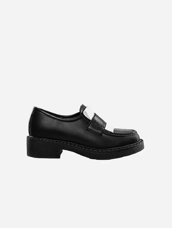 Women's Tassel - Trimmed Loafers with a Low Heel in Olive Green for a Trendy TwistDiane Women's 3 in 1 Apple Leather Vegan Loafers | Black Women's Tassel - Trimmed Loafers with a Low Heel in Olive Green for a Trendy TwistDiane Women's 3 in 1 Apple Leather Vegan Loafers | Black