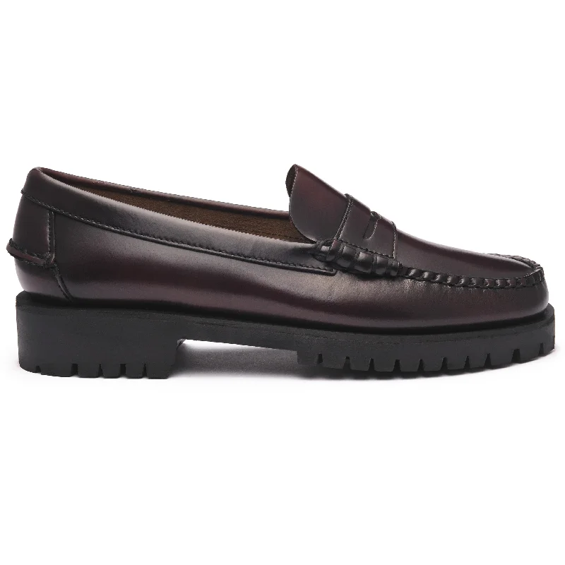 Women's Fur - Lined Loafers in Tan for a Cozy Winter OptionDan Lug Woman - Brown & Burgundy