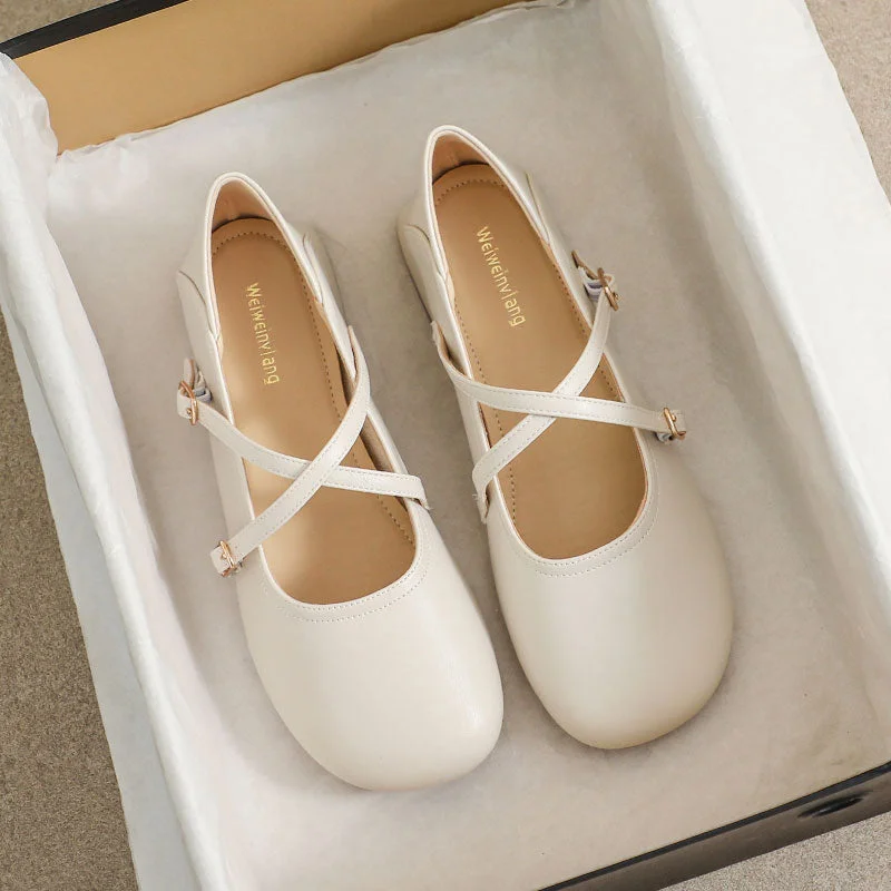 Lightweight Women's Mesh - Paneled Loafers in White for BreathabilityWomen Summer Soft Leather Wedge Casual Shoes Lightweight Women's Mesh - Paneled Loafers in White for BreathabilityWomen Summer Soft Leather Wedge Casual Shoes