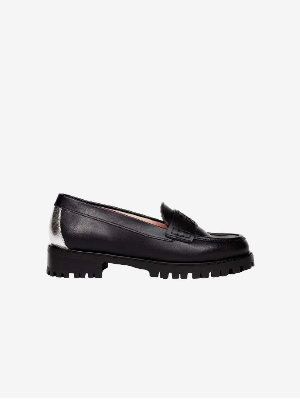 Child - Friendly Women's Loafers in Purple for Moms on the Go4:00pm Conf Call Vegan Leather Loafers | Black & Silver Child - Friendly Women's Loafers in Purple for Moms on the Go4:00pm Conf Call Vegan Leather Loafers | Black & Silver