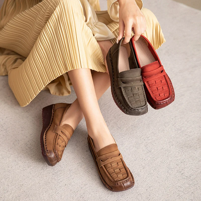 Women's Premium Leather Tassel Loafers in Dark Brown for a Classic Office LookWomen Solid Plaited Soft Leather Casual Loafers Women's Premium Leather Tassel Loafers in Dark Brown for a Classic Office LookWomen Solid Plaited Soft Leather Casual Loafers