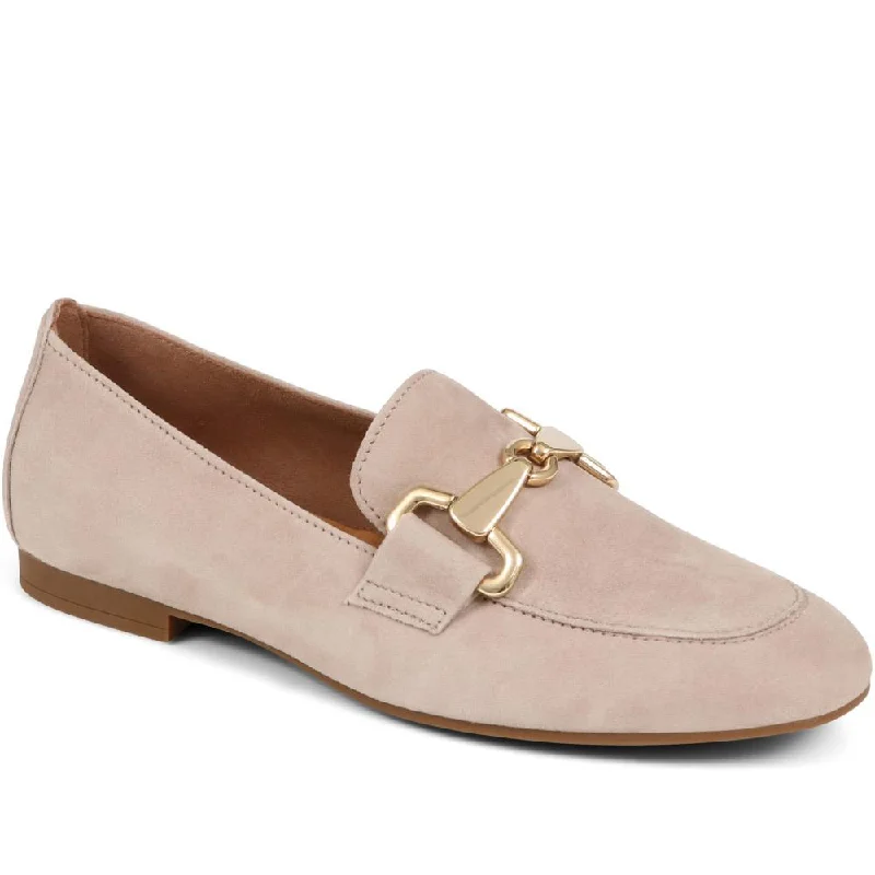 Women's Memory Foam Insole Loafers in Pink for Added ComfortJangle Suede Buckle Loafers - GAB37500 / 323 288