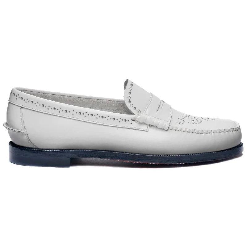 Adjustable Strap Women's Loafers in Tan for a Custom FitDan Perf Woman - White