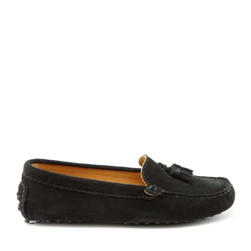 Women's Bow - Embellished Loafers in Red for a Feminine TouchWomen's Tasselled Driving Loafers, black suede Women's Bow - Embellished Loafers in Red for a Feminine TouchWomen's Tasselled Driving Loafers, black suede