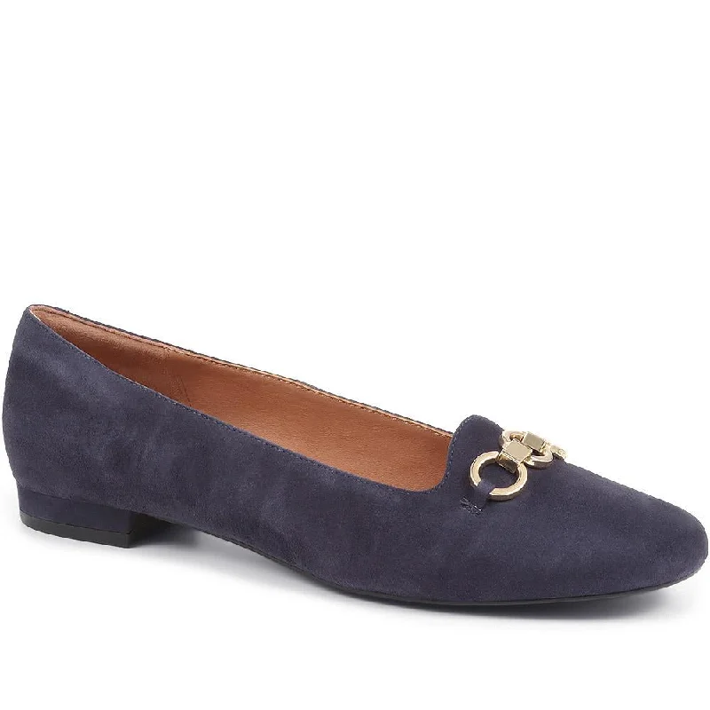 Elastic - Back Women's Loafers in Teal for Easy On - and - OffSienne Leather Snaffle Loafers - SIENNE / 323 598 Elastic - Back Women's Loafers in Teal for Easy On - and - OffSienne Leather Snaffle Loafers - SIENNE / 323 598
