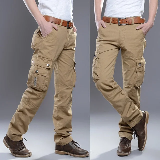 Pocket zipper khaki