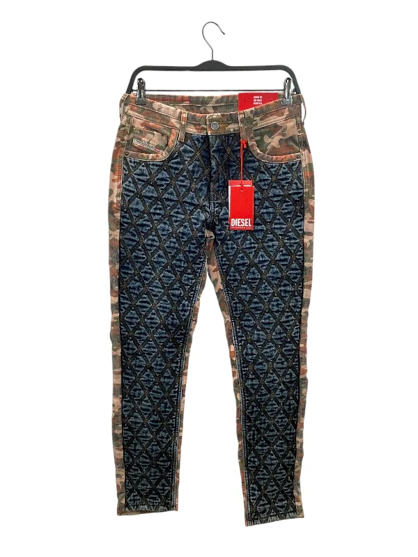 DIESEL/Pants/26/Cotton/MLT/Camouflage/skinny leg - double knee denim