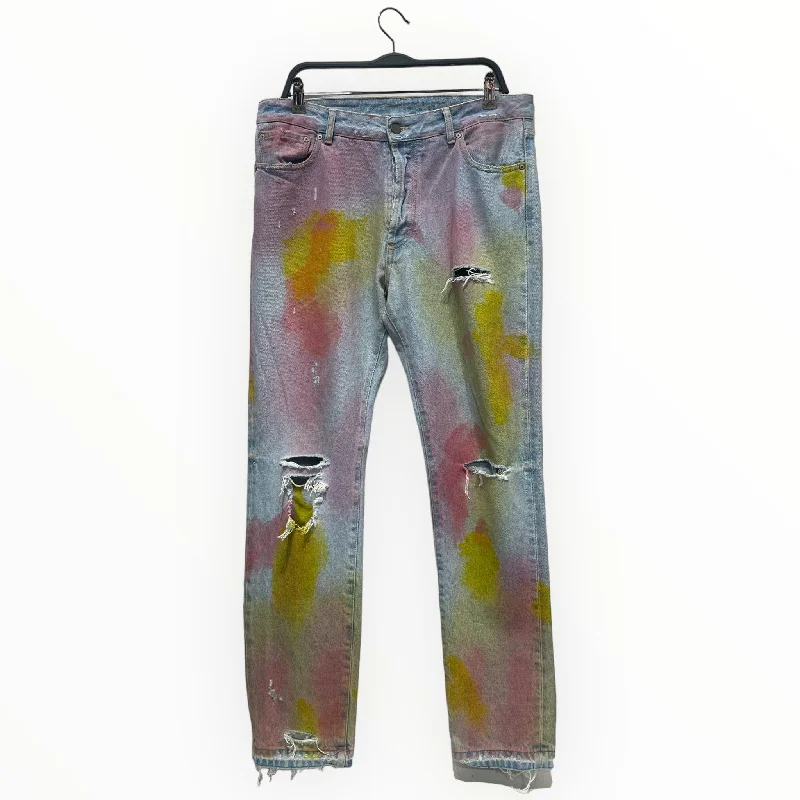 Palm Angels/Skinny Pants/34/Denim/MLT/All Over Print/