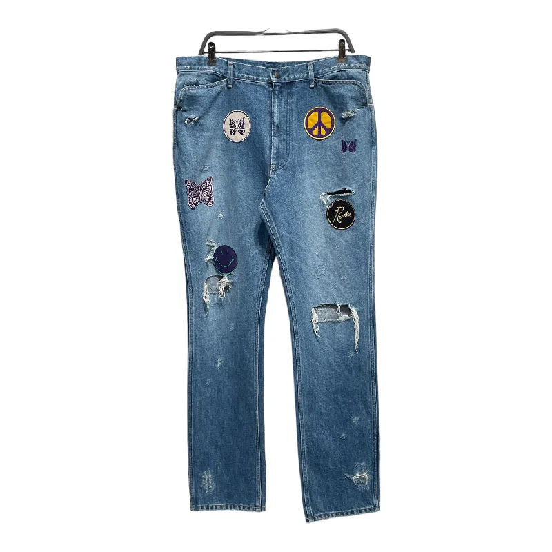 Needles/Pants/XL/Denim/IDG/Graphic/PATCHWORK DENIM