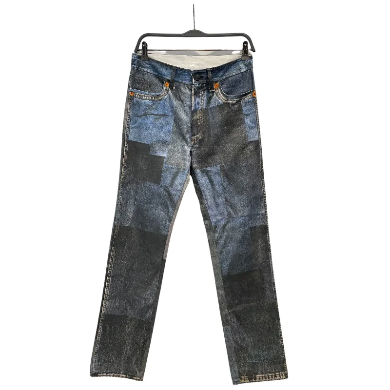 Maison Martin Margiela/Skinny Pants/44/Cotton/IDG/All Over Print/TROMPE L'OEIL "DENIM"