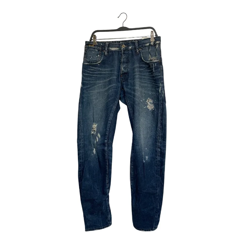 G-STAR RAW/Skinny Pants/31/Denim/IDG/A-CROTCHED TAPERED, SPLATTER