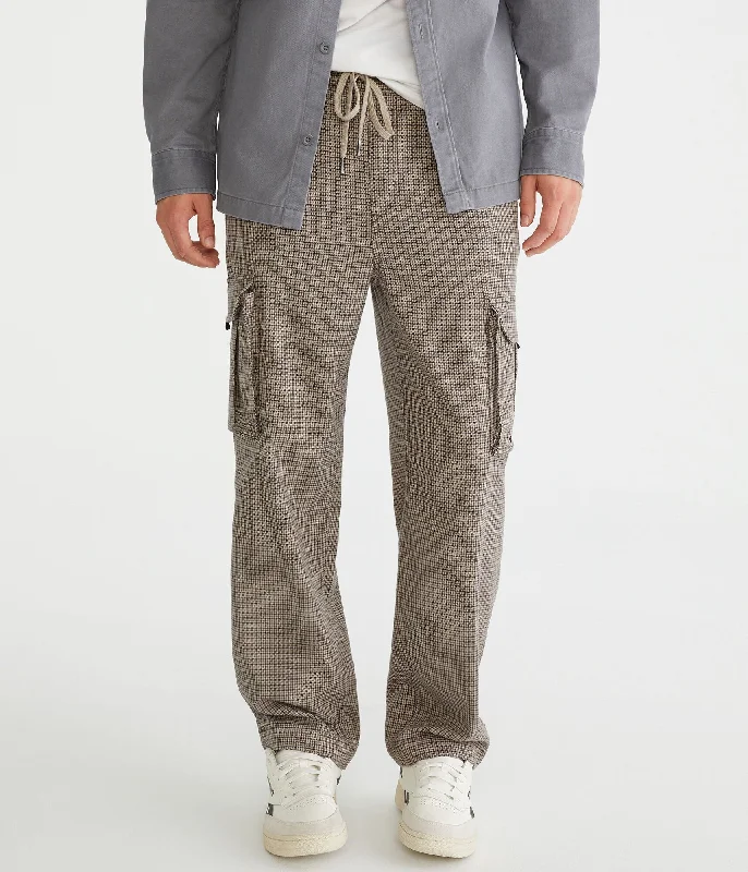 Aeropostale Houndstooth Baggy Cargo Pants