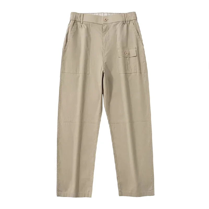 Japanese Straight Loose Workwear Cargo Pants