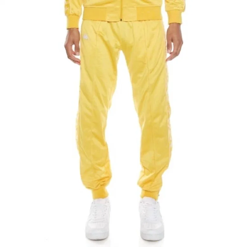 Men's 222 Banda Deky Trackpants In Yellow Vanilla