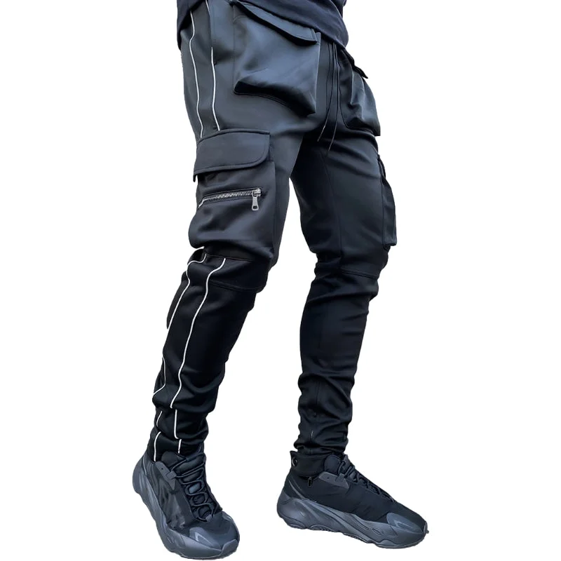 Modern Reflective Line Cargo Pants