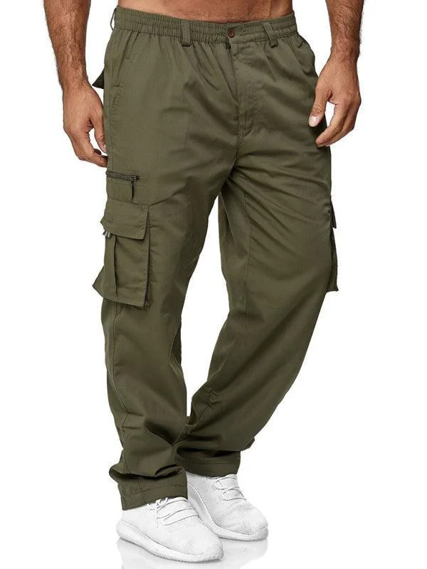 Multi-Pocket Loose Men Cargo Pants