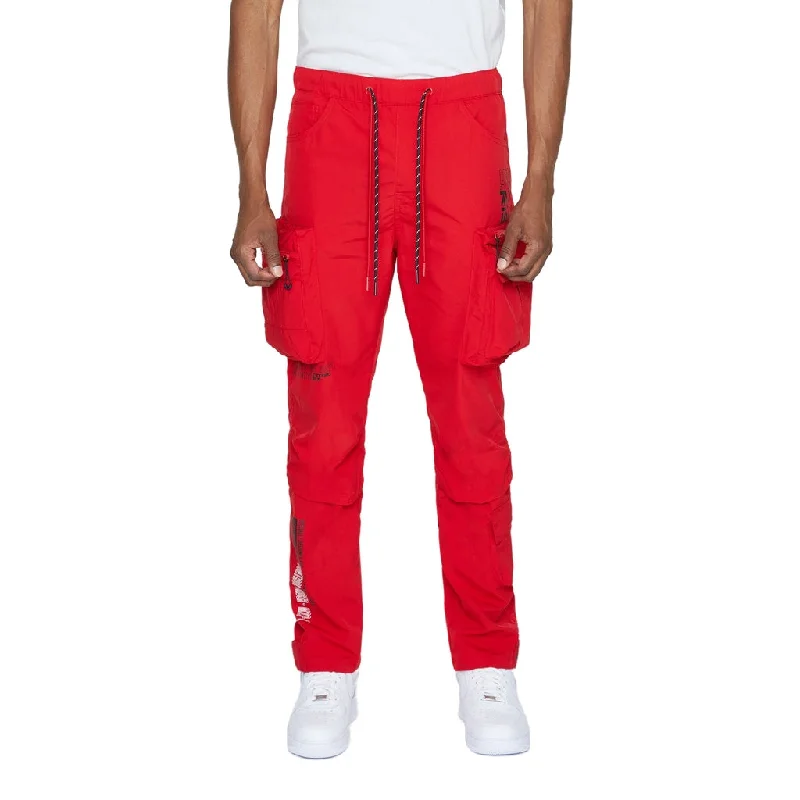 Windbreaker Utility Pants - Red