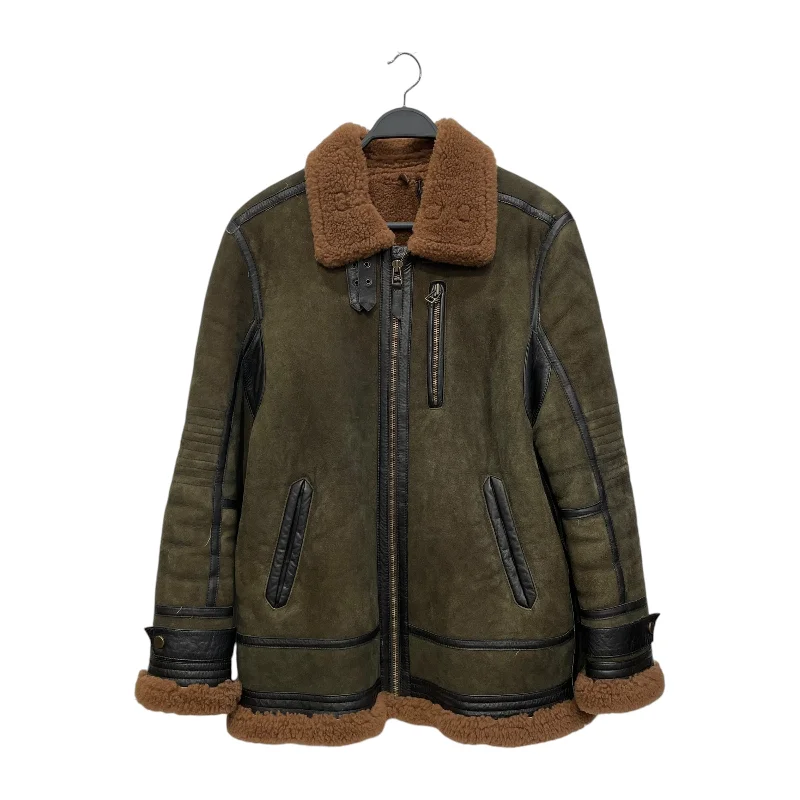 over land/Jacob British Sheepskin B-3 Bomber Jacket/M