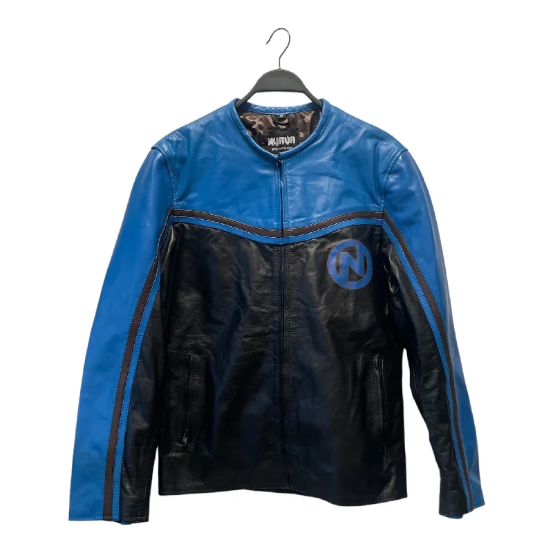 NURVA/Leather Jkt/M/Leather/BLU/