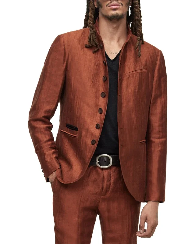 John Varvatos Linen-Blend Soft Jacket