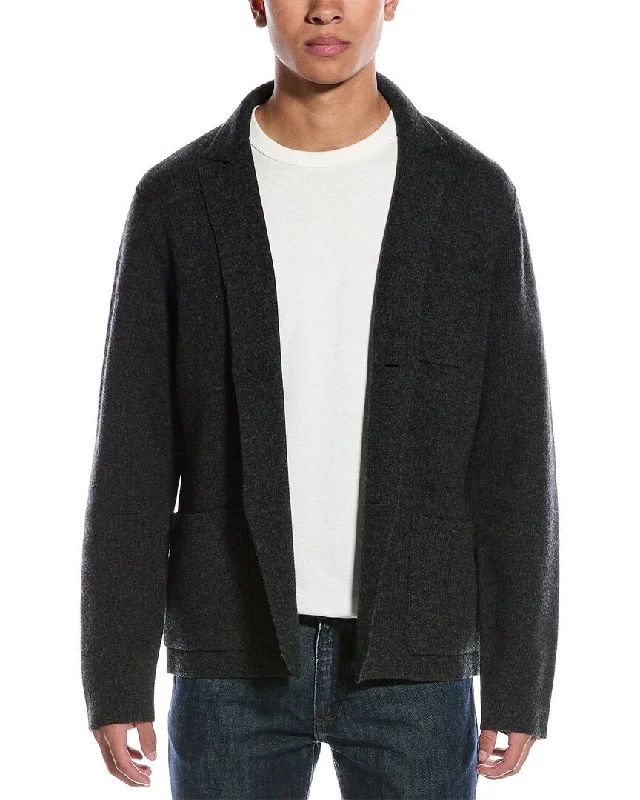 Vince Notched Wool & Cashmere-Blend Jacket