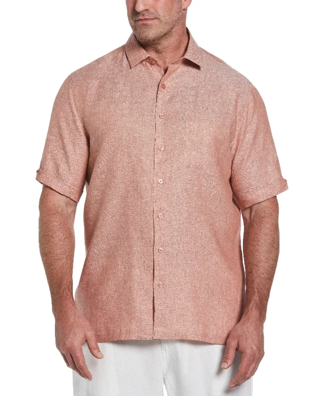 Big & Tall Classic Two-Tone Linen Shirt