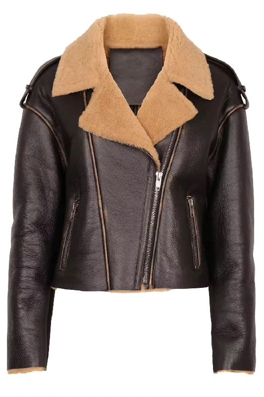 NORA Black Shearling Jacket