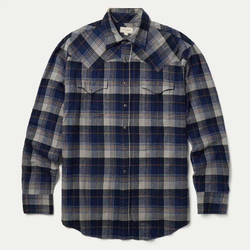 Brushed Flannel Western Shirt