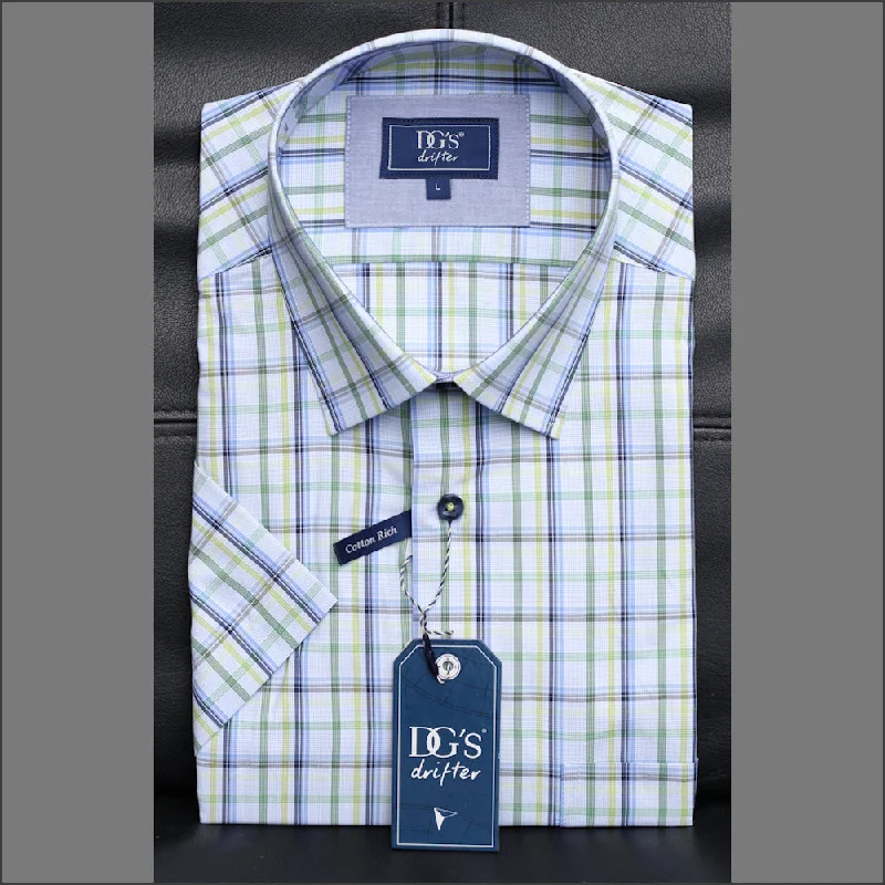 Dg's Blue Sage Check SS Shirt^