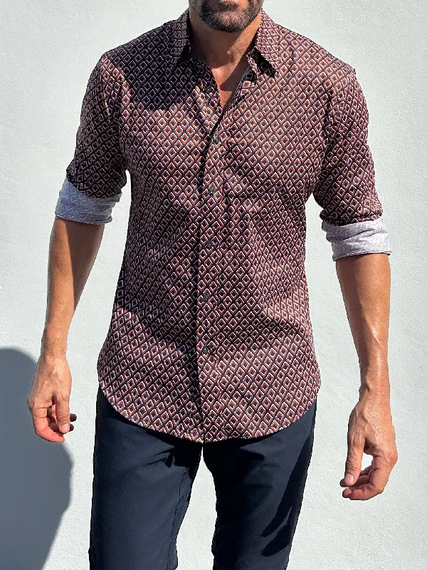 Diamond Print Party Shirt- Small Batch Series