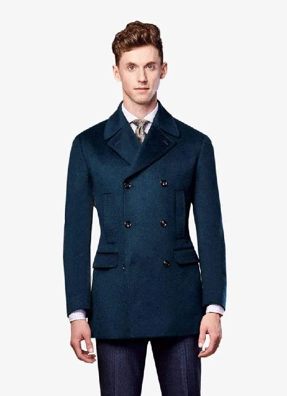 Green Cashmere Peacoat