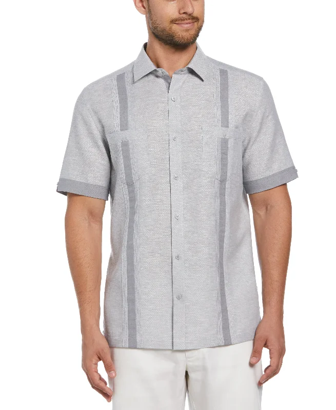 Fashion Double Pocket Guayabera Shirt