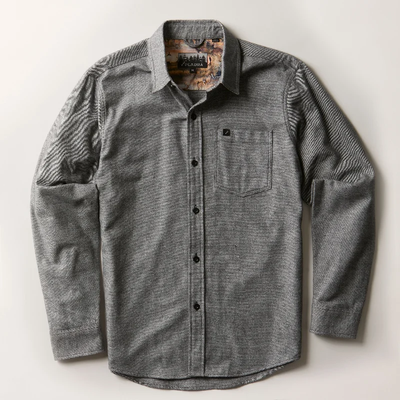 Men's Cascade Flannel Shirt - Charcoal Grey Heather