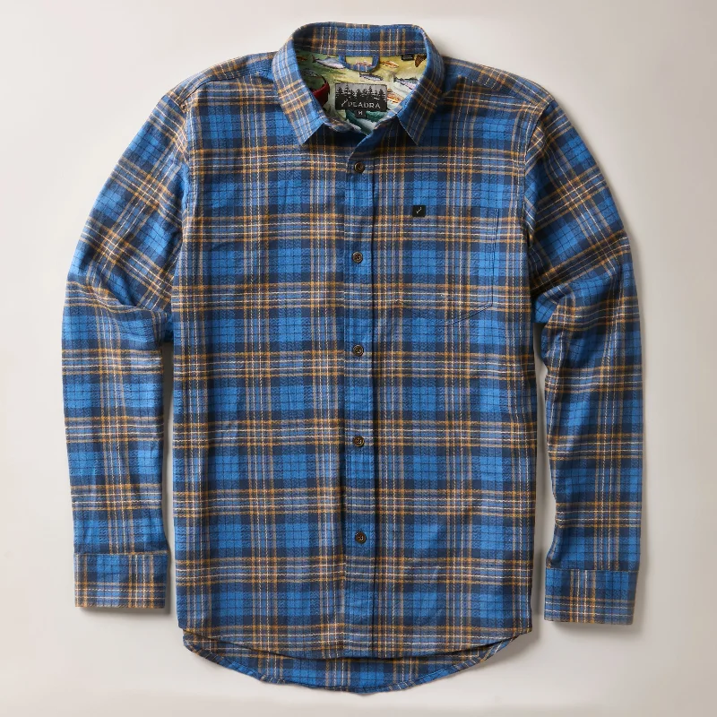 Men's Every Day Flannel Shirt- Bennett Blue