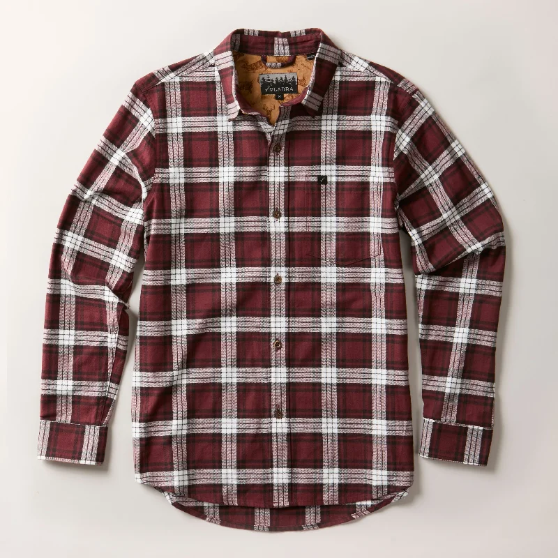 Men's Every Day Flannel Shirt- RK Montrose Maroon