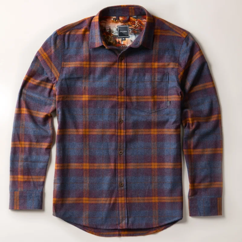 Men's Every Day Flannel Shirt- Portsmouth Blue Heather