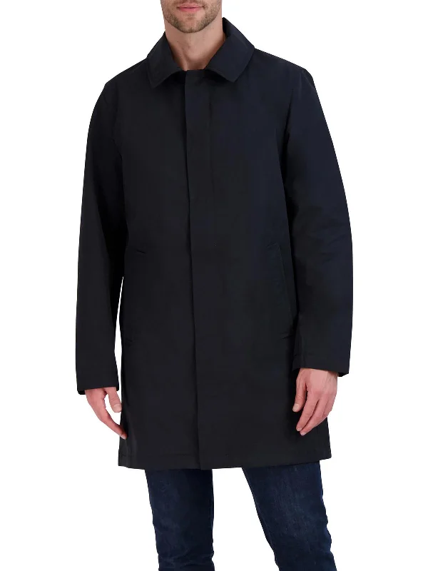 Mens Lightweight Water Resistant Long Coat