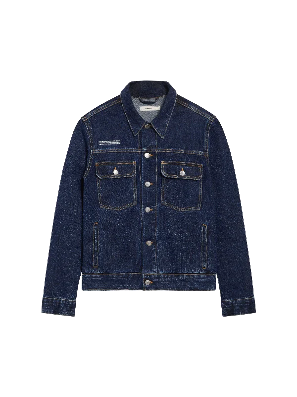 Mens Nettle Denim Jacket—rinse wash