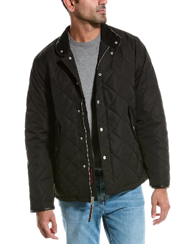 Robert Graham Quilted Stand Collar Field Jacket