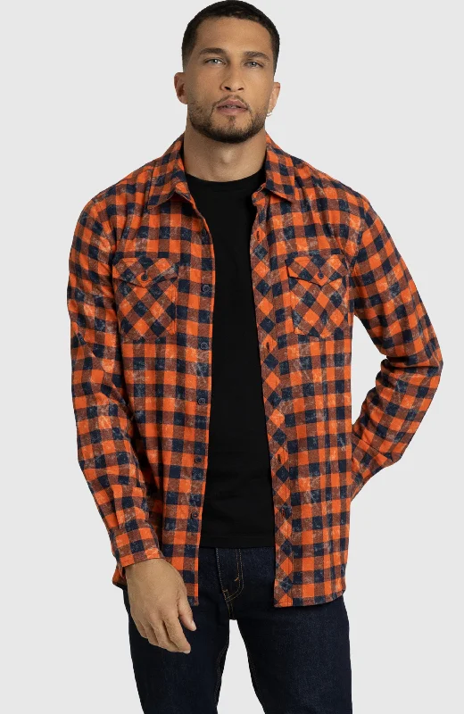 Spiced Orange Plaid Shirt