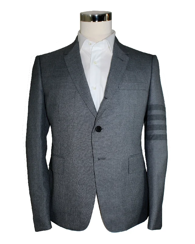 Thom Browne Sport Coat Medium Gray 4 Bar Design EU 50 / US 40 SALE