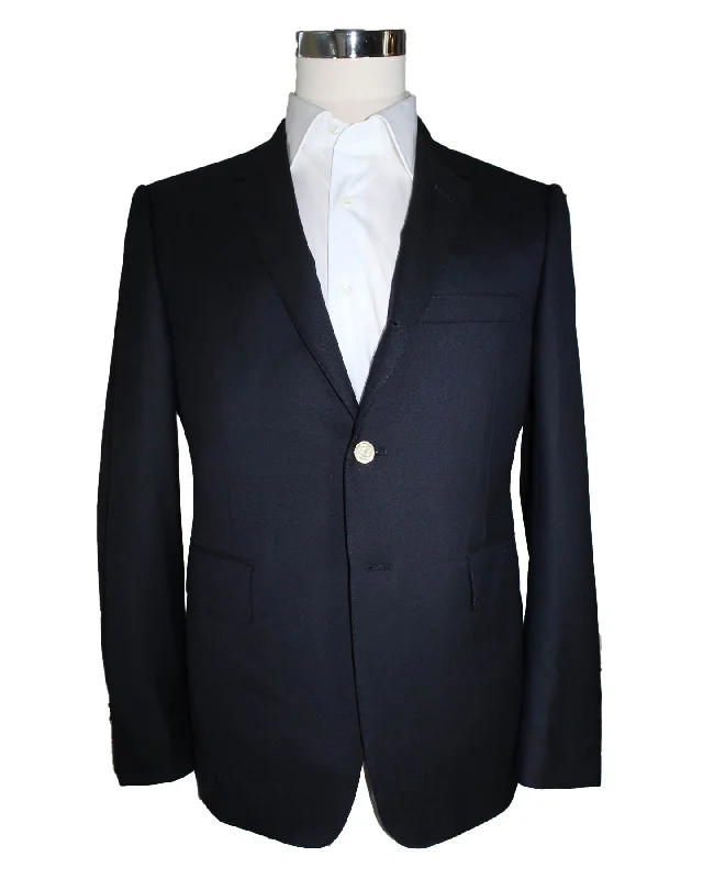 Thom Browne Wool Sport Coat Navy Slim Fit - EU 48 / US 38