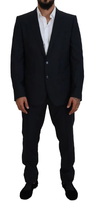 Dolce & Gabbana Elegant  Martini Wool-Silk Blend Men's Suit