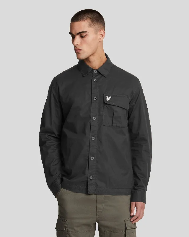 Premium Pleated Pocket Overshirt