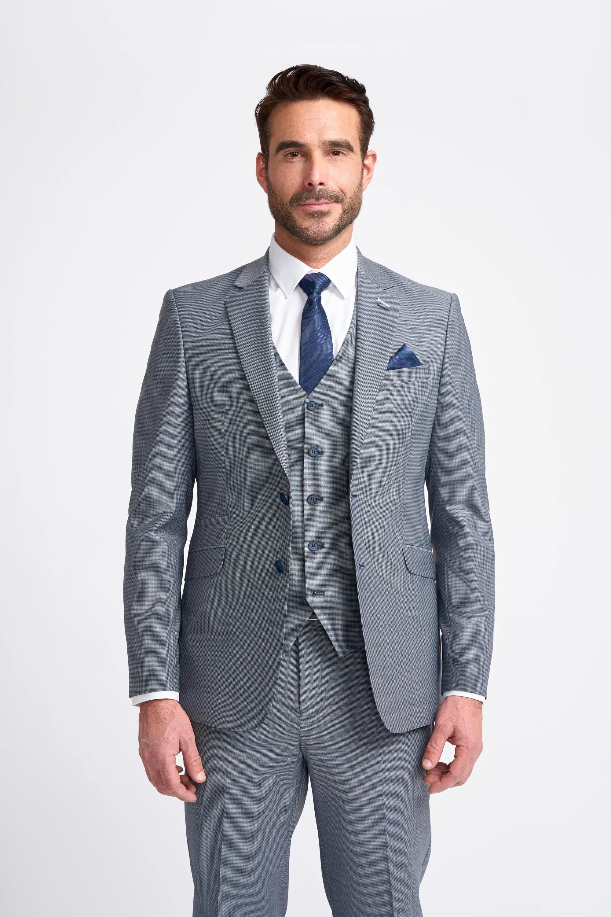 Bond - Men's Grey Tailored Fit Blazer