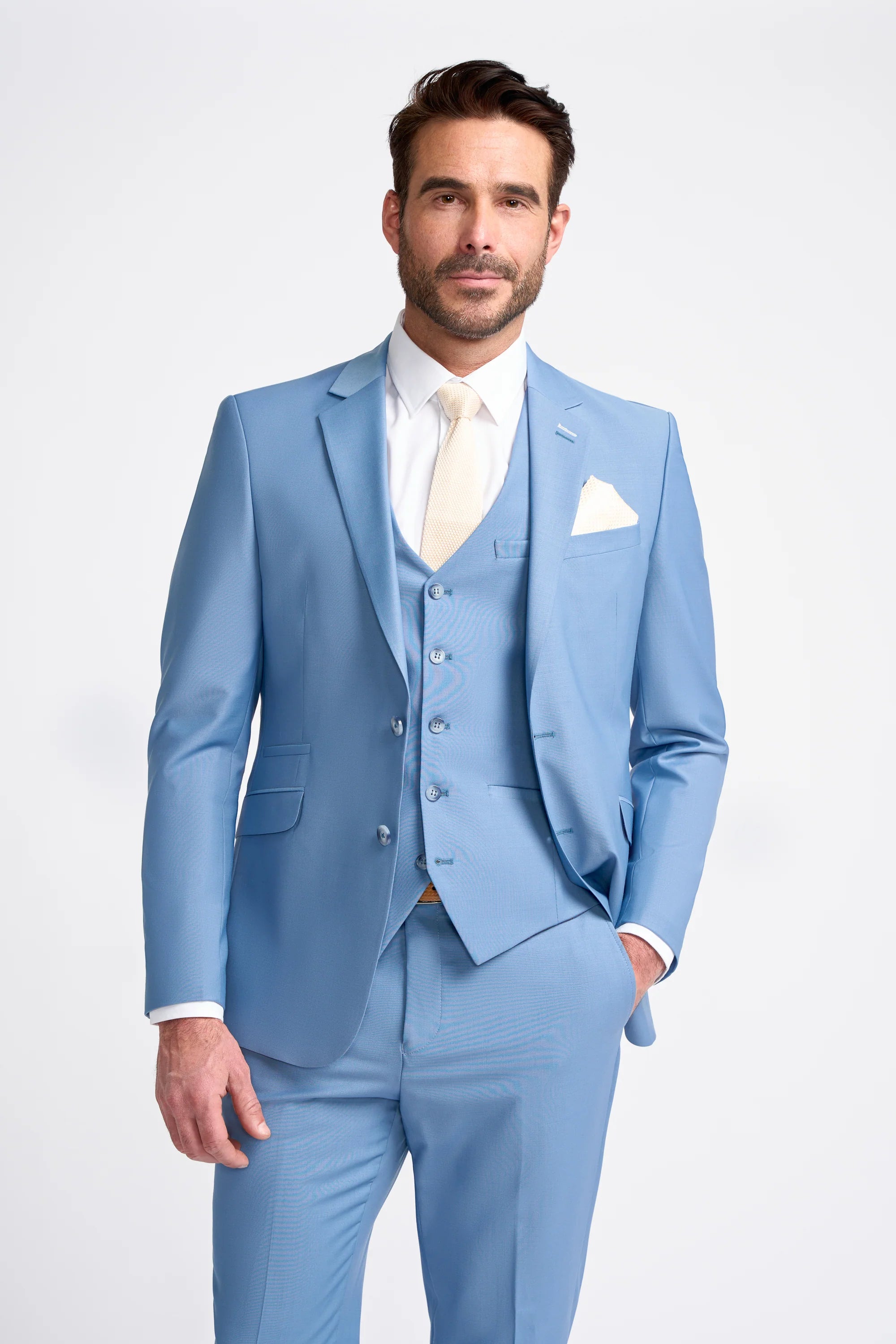 Bond - Men's Sky Blue Tailored Fit Blazer