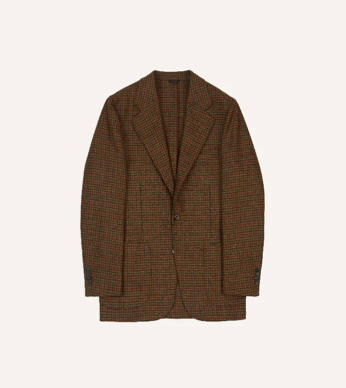 Brown Gun Club Check Tweed Blazer