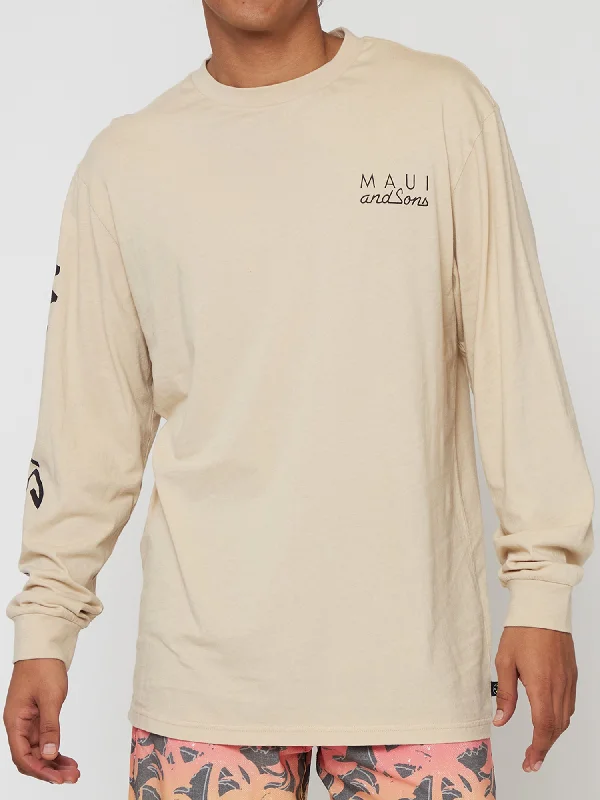 Cookie Logo Long Sleeve in Vanilla